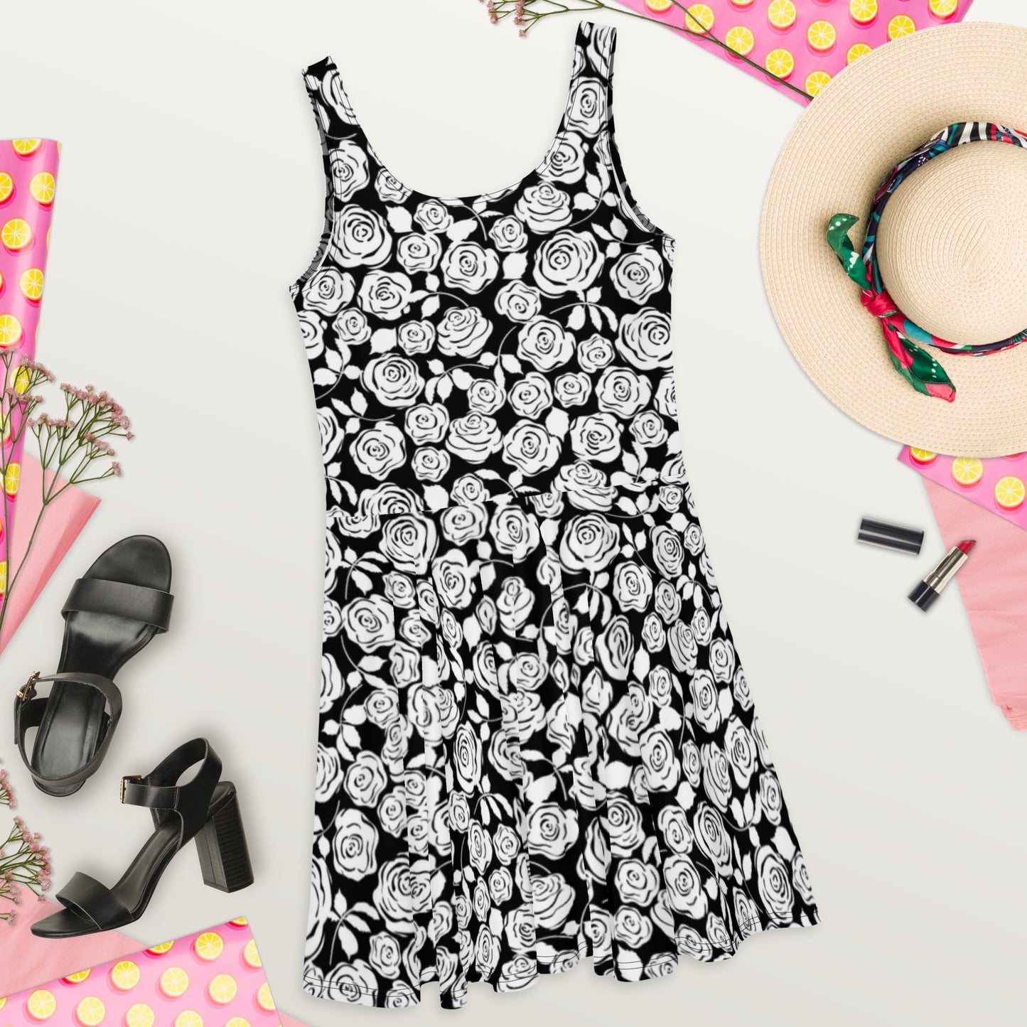 Vestido OSSO rosas B&N