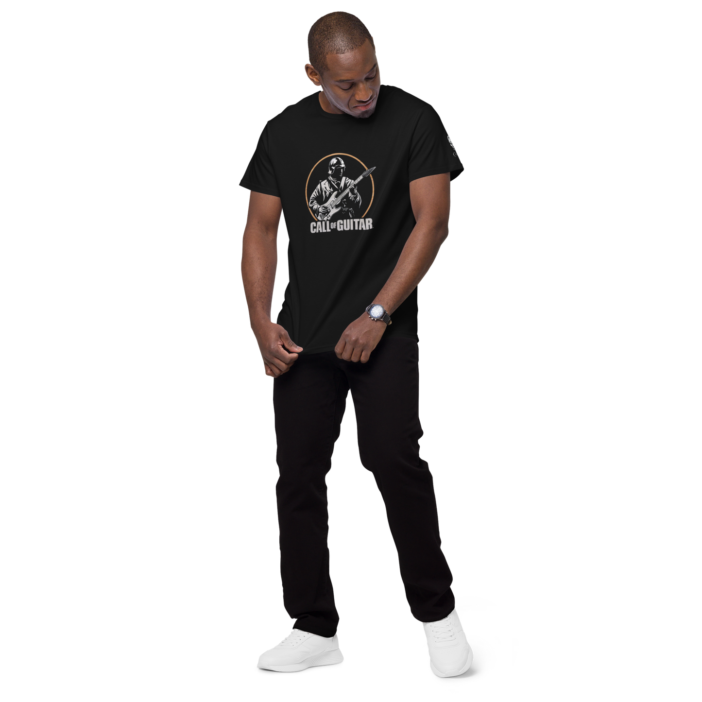 Camiseta premium de algodón para hombre