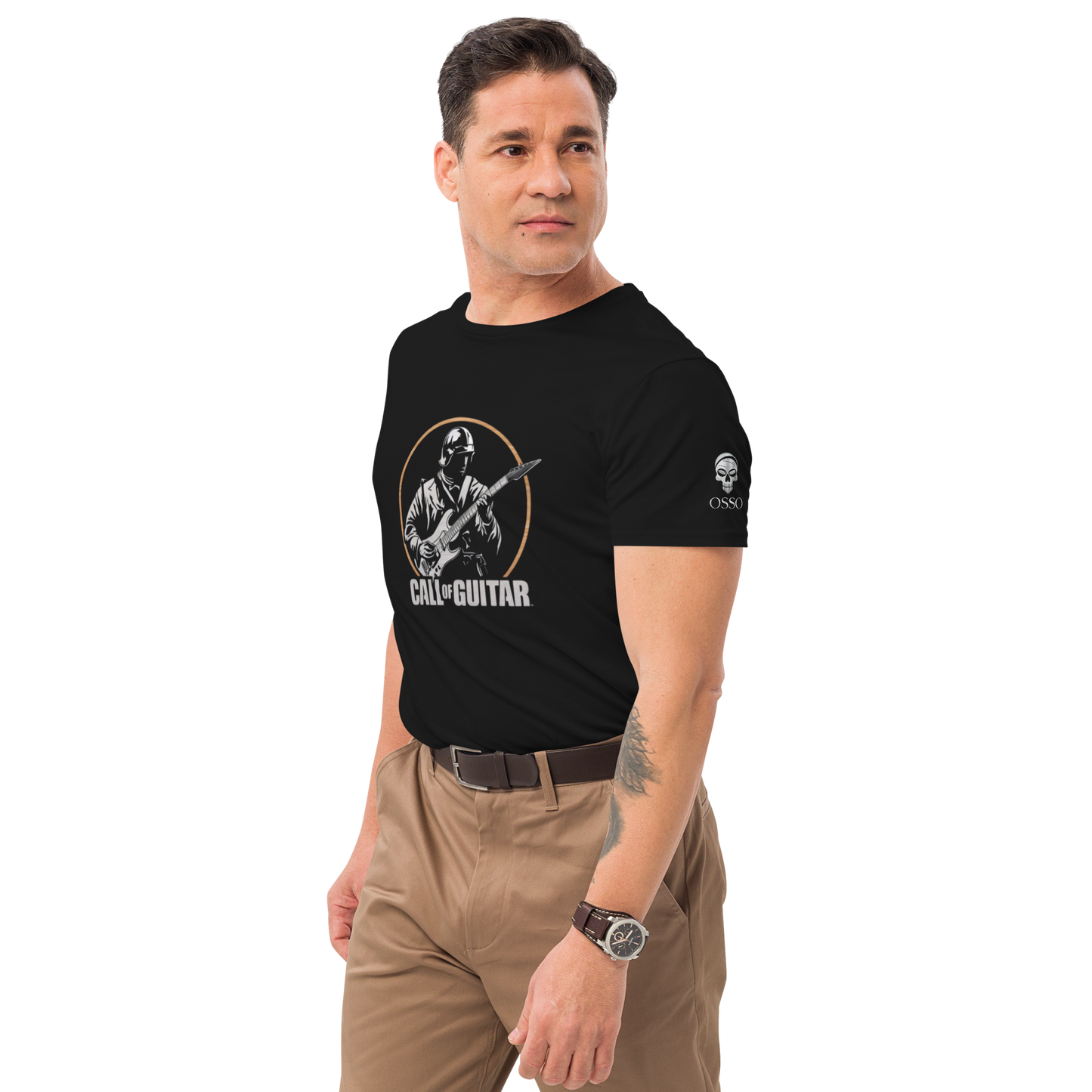 Camiseta premium de algodón para hombre