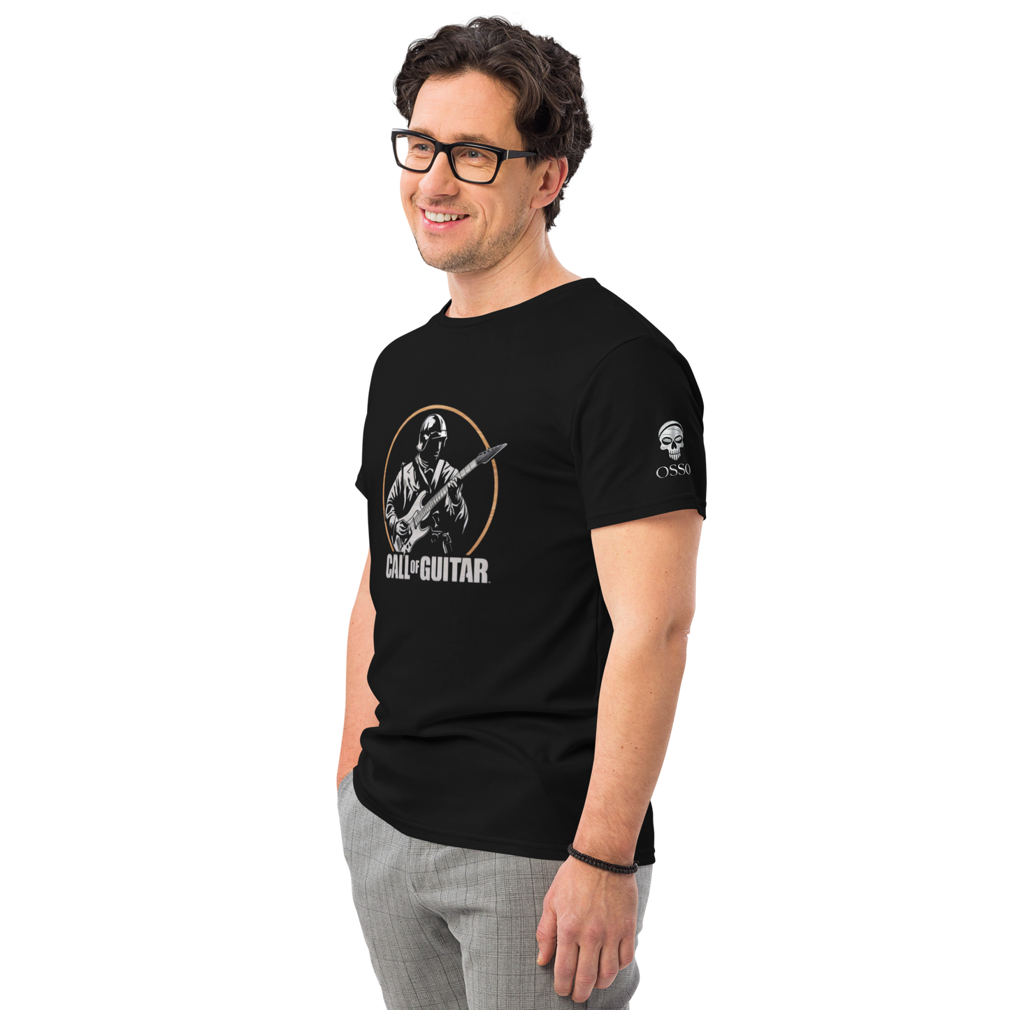 Camiseta premium de algodón para hombre