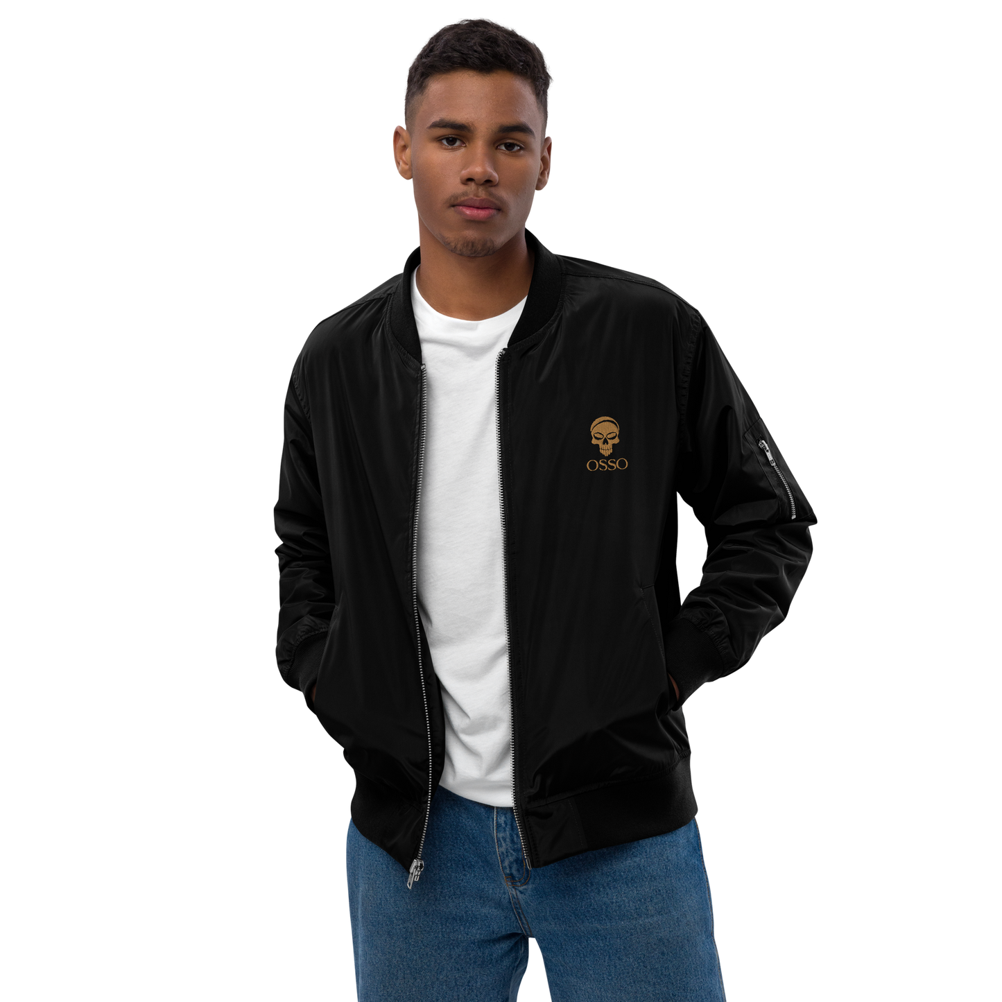 Chaqueta OSSO bomber reciclada premium negro