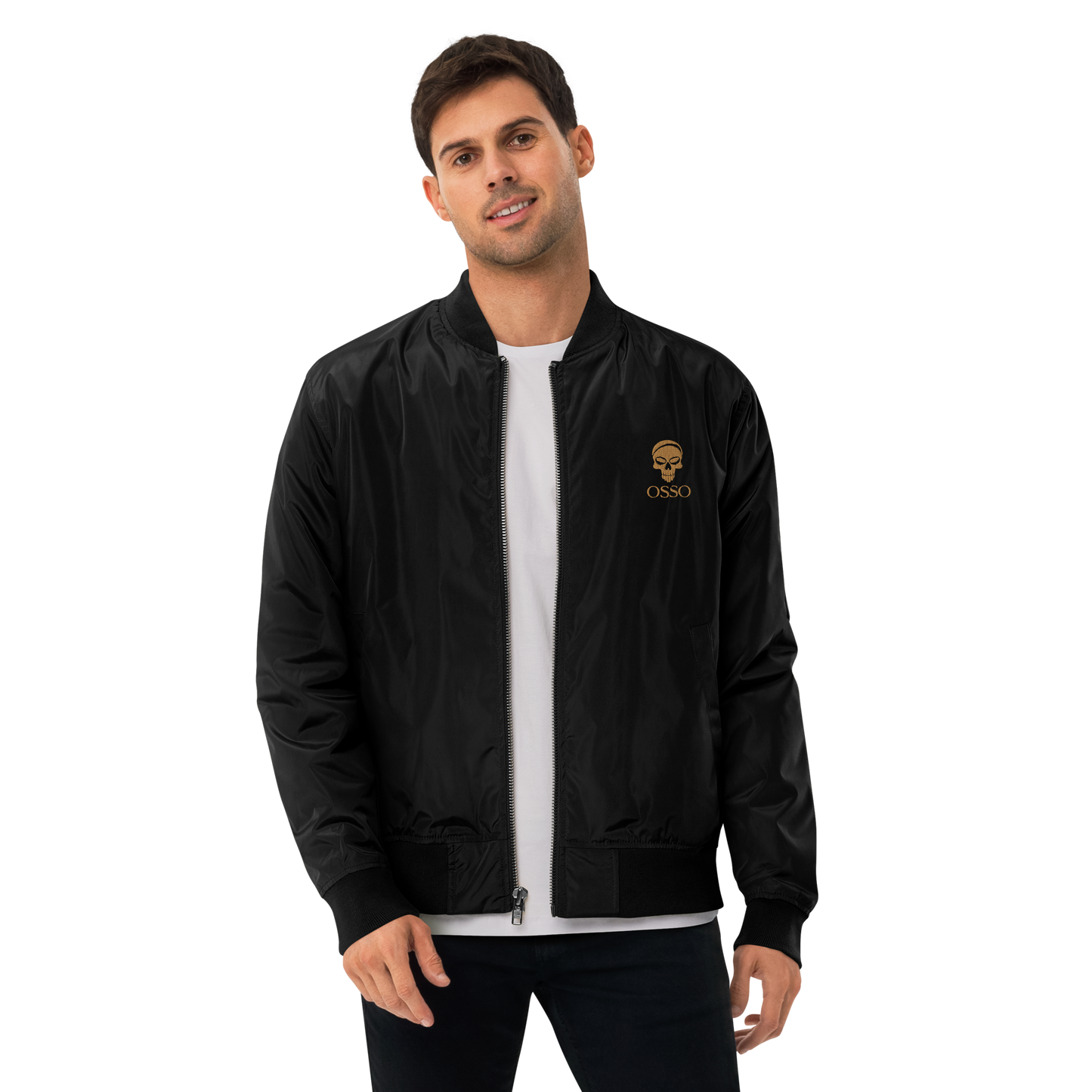 Chaqueta OSSO bomber reciclada premium negro
