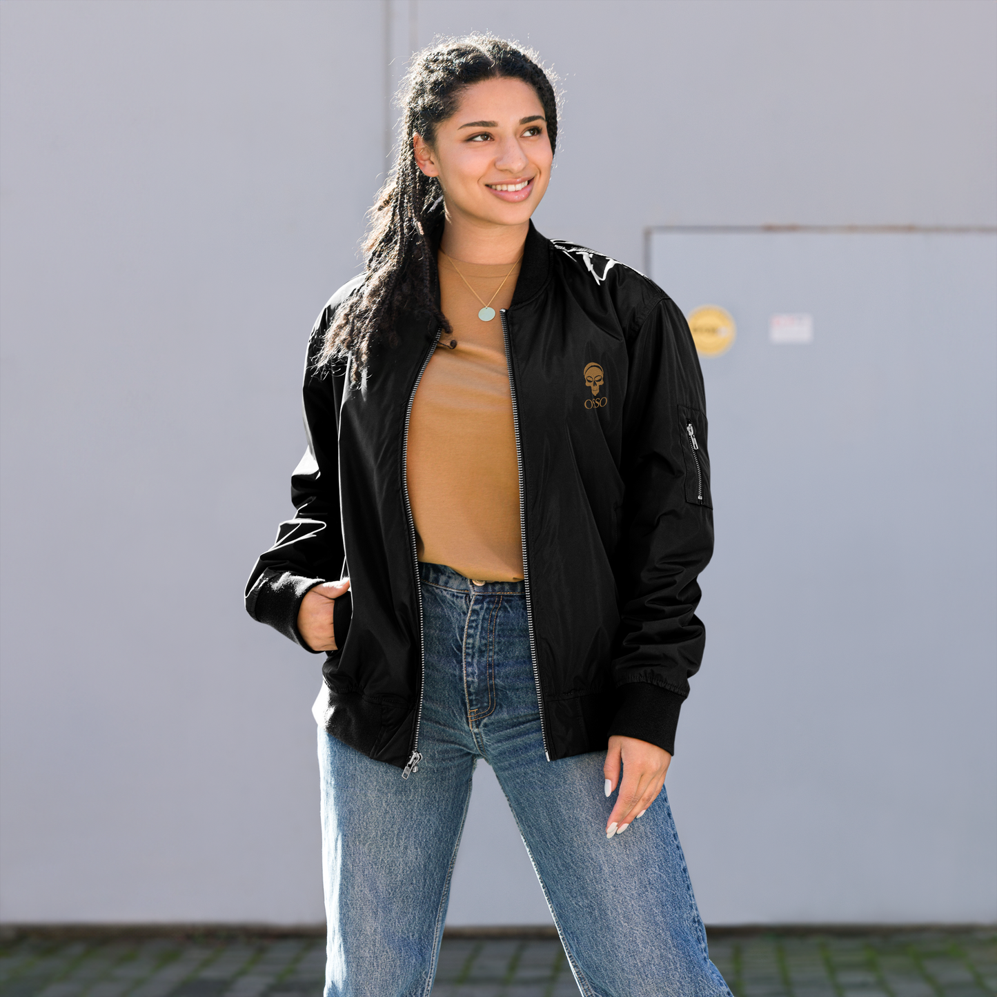 Chaqueta OSSO bomber reciclada premium negro