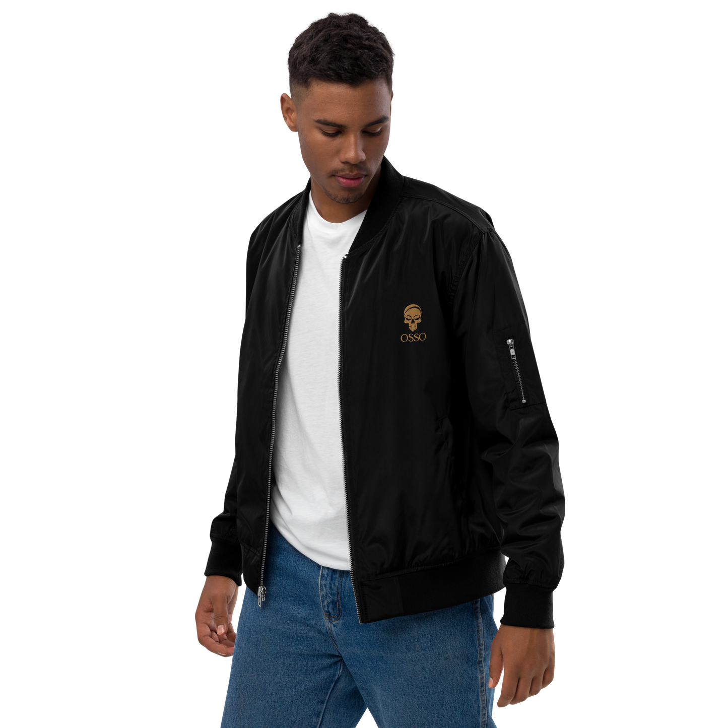 Chaqueta OSSO bomber reciclada premium negro
