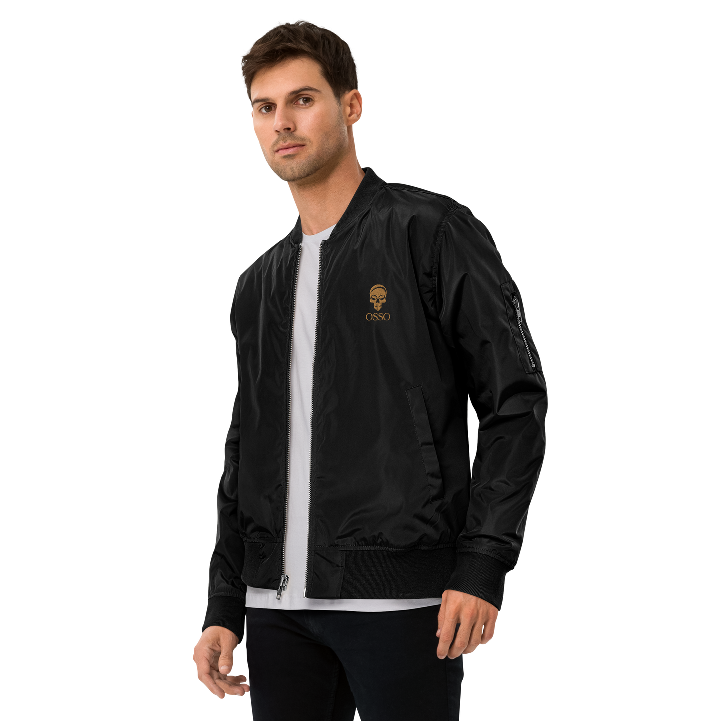 Chaqueta OSSO bomber reciclada premium negro