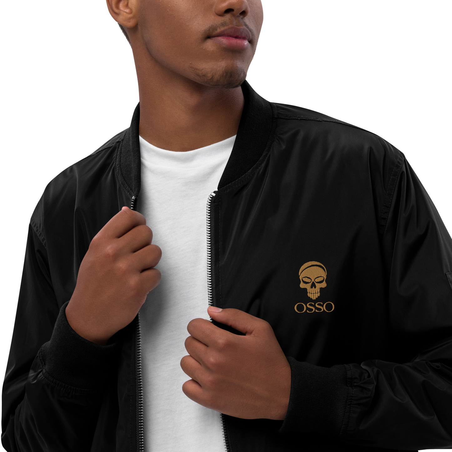 Chaqueta OSSO bomber reciclada premium negro