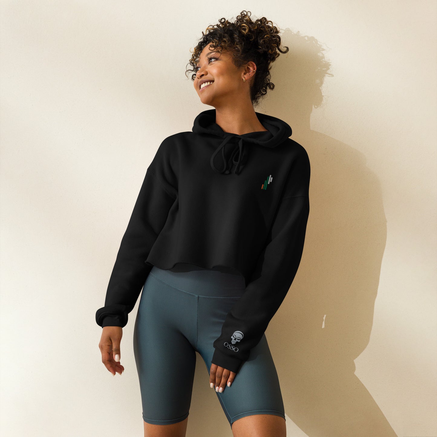 Sudadera mujer OSSO PR corta con capucha