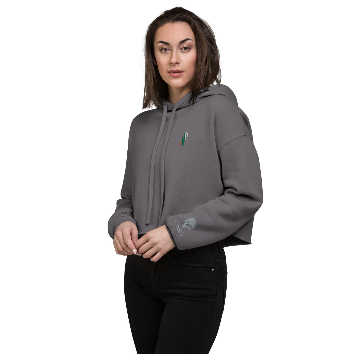 Sudadera mujer OSSO PR corta con capucha