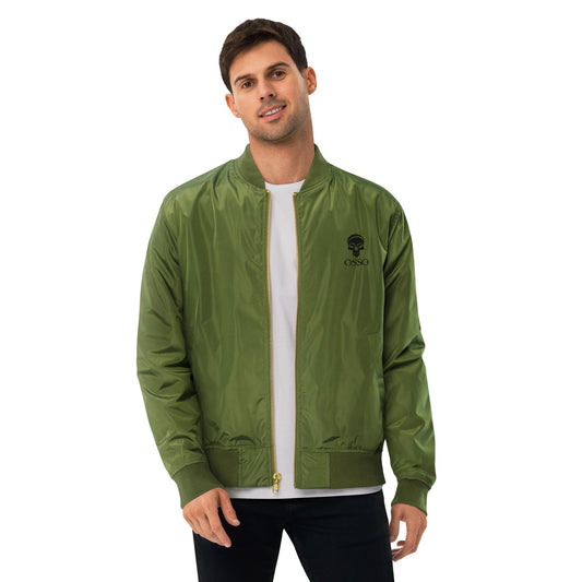 Chaqueta OSSO verde bomber reciclada premium